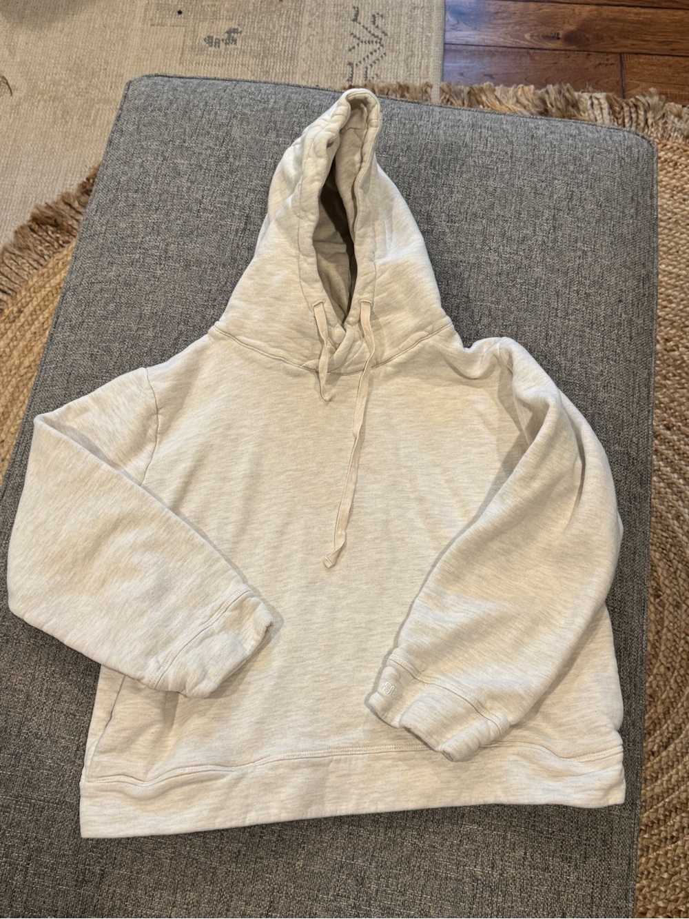 Albion Women's Light Cream Hooded Knit Pullover